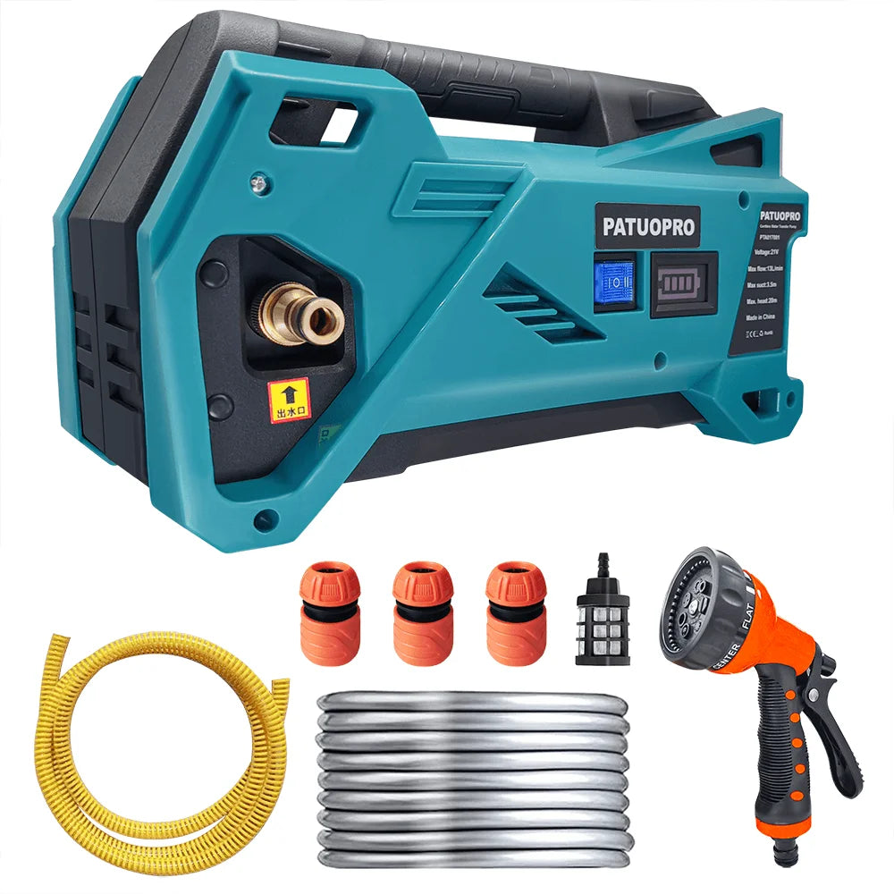Cordless Electric Water Pump 10m Car Washing Watering Machin