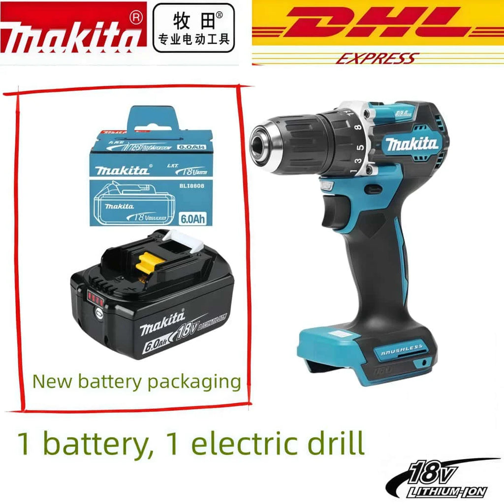 6Ah 100% Original Makita 18V Battery BL1860B Rechargeable Lithium-Ion Battery for Makita 18V Power Tools Replace the Battery.
