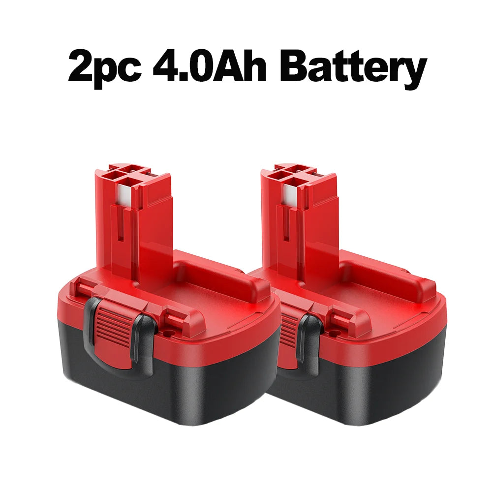 Powtree 14.4V For Bosch Battery BAT038 4000mAh NI-MH Power Tool Battery For Bosch BAT040 BAT038 BAT041 BAT159 PSR GSR GWS