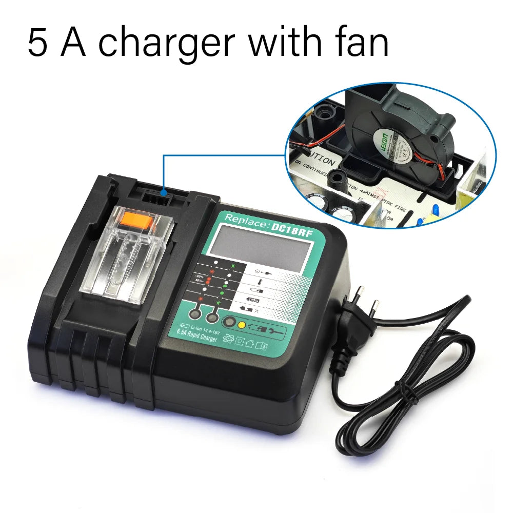 TPCELL 18V 7.5AH/9AH For Makita 18V Battery Power Tools Li-ion Replacement LXT BL1850 BL1840 for 18 V Screwdriver with bms
