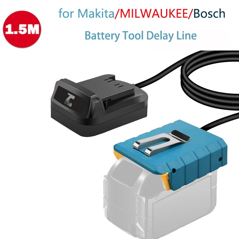 Battery Extension Cable Adapter for DEWALT/Makita/MILWAUKEE/