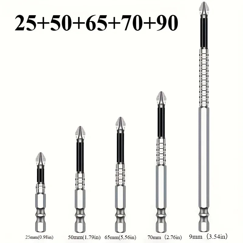 15pcs K5 Non-Slip Anti-Impact Threaded Drill Bit Set High Ma