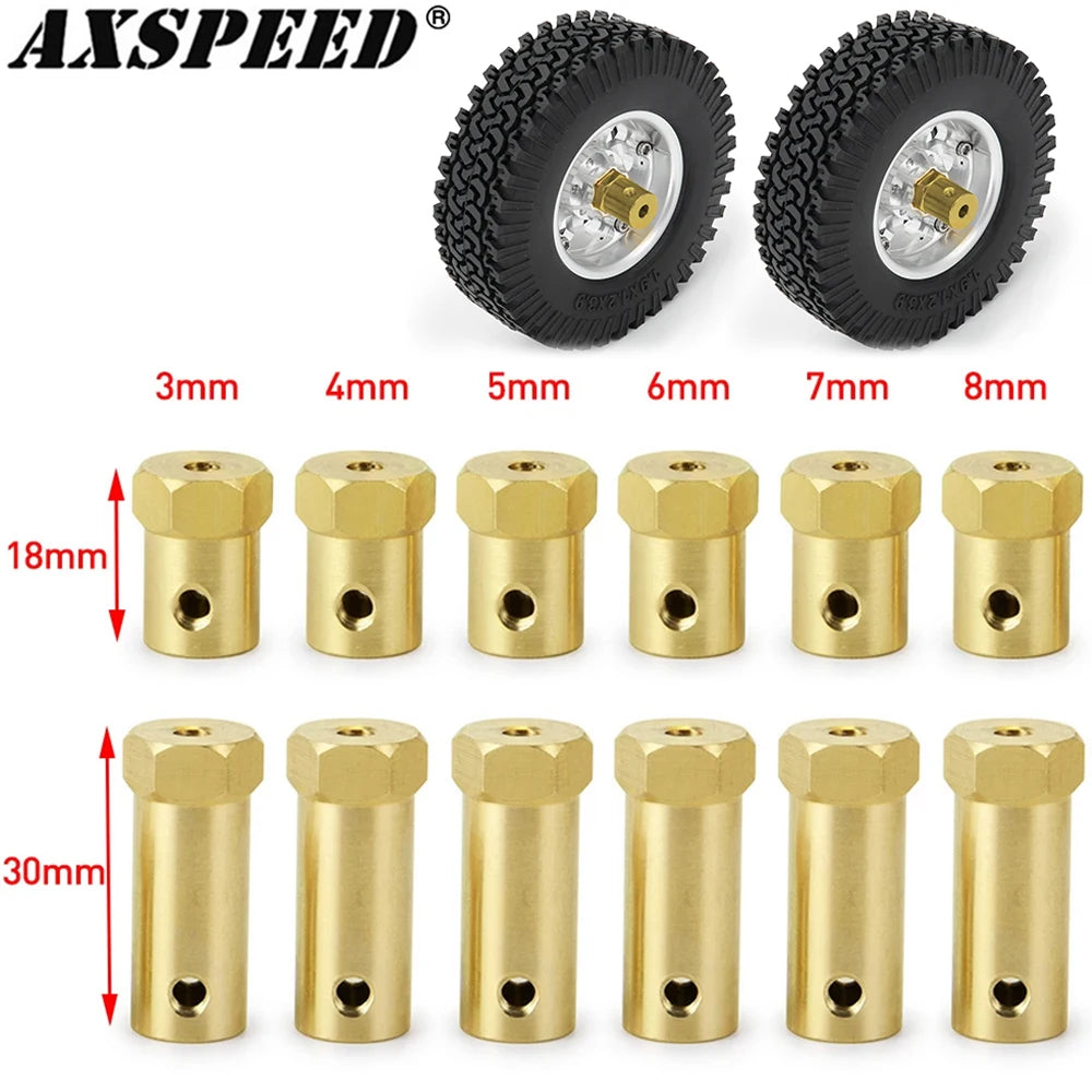 AXSPEED 4PCS Motor Shaft Coupling Coupler Connector Sleeve A