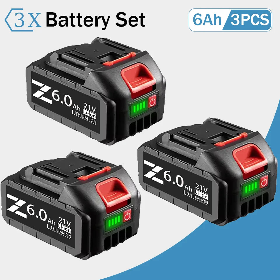 18V 21V 388VF Rechargeable Li-ion Battery 3.0Ah 6.0Ah 9.0Ah For Makita 18V LXT Power Tools Replacement Battery LED Indicator BMS
