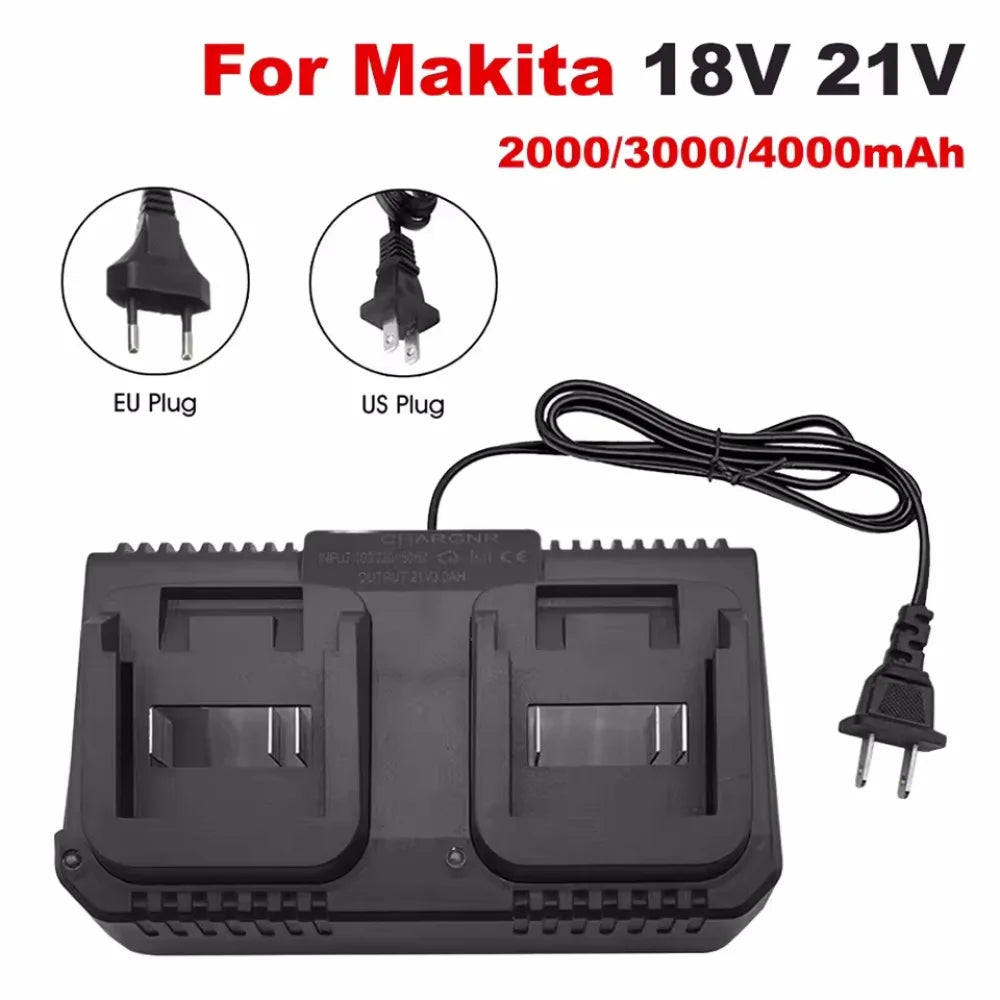 Lithium Battery Dual Charger 2 Ways Power Tool Battery Charg