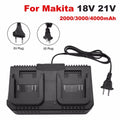 Lithium Battery Dual Charger 2 Ways Power Tool Battery Charg
