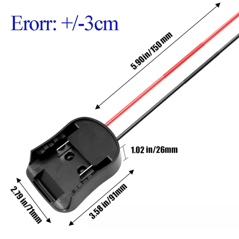 Li-ion Battery External Power Supply Mount DIY Connector Ada