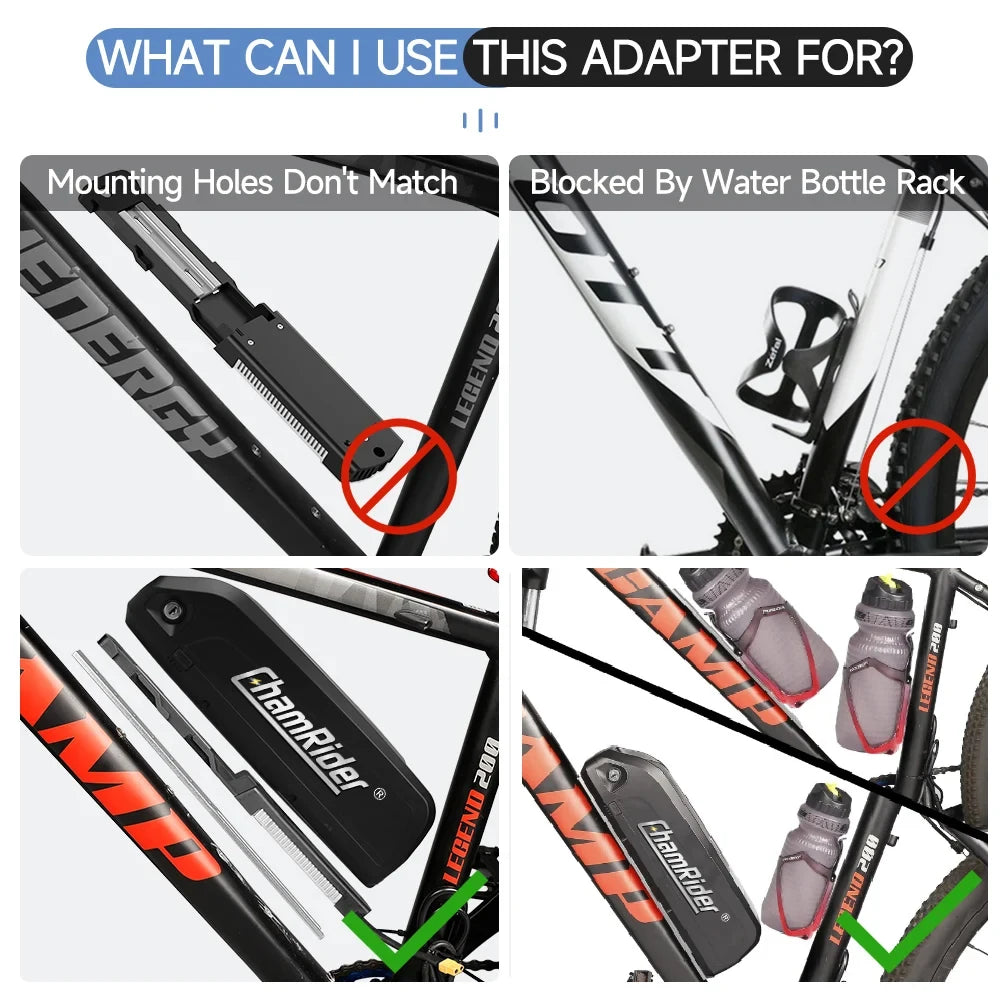 E-bike Bicycle Battery Mount Bracket Holder Ebike Battery Do