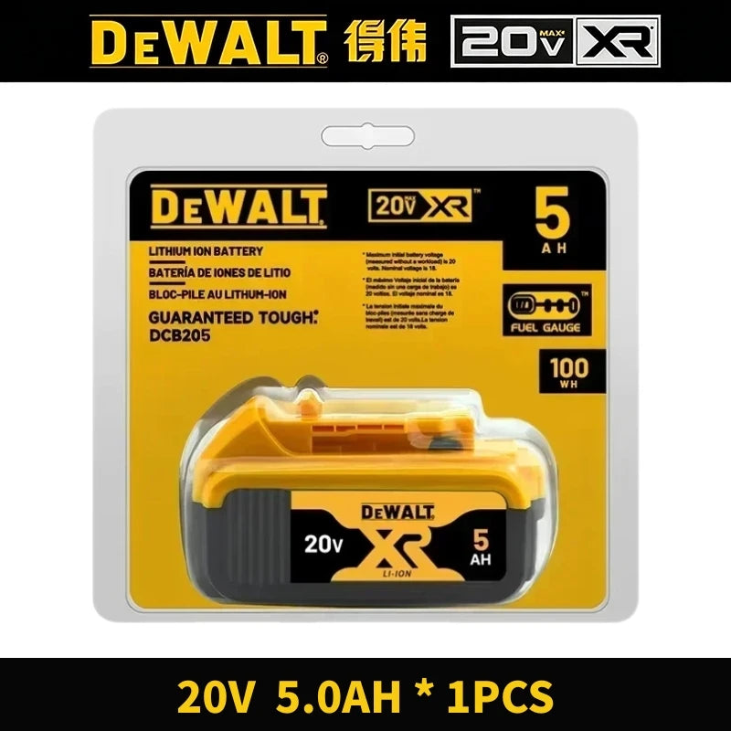 100% Original DeWalt 20V 6Ah 5Ah Battery Power Tool Replacement for DeWalt DCB206 DCB205 DCB202 DCB200 18V 20V Power Tool