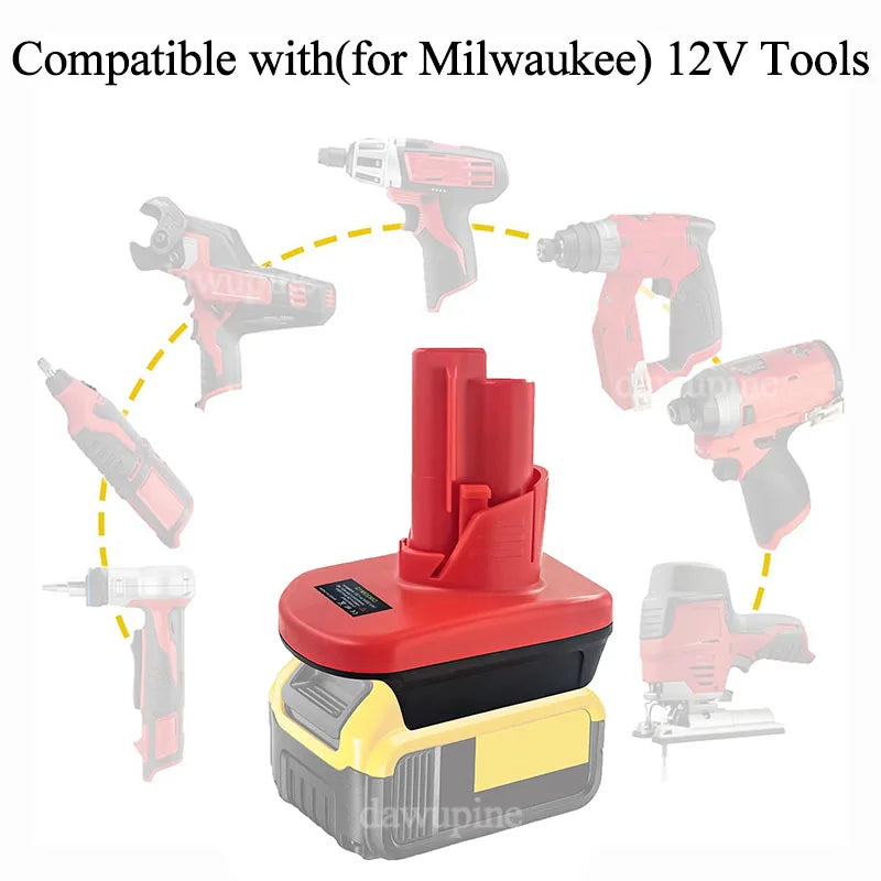 DM20M12 Adapter Converter for Milwaukee for M18 for Dewalt 1