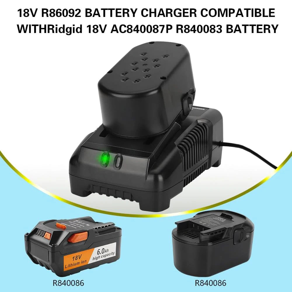 18V Lithium Battery Charger For AEG RIDGID 14.4V 18V Li-Ion 