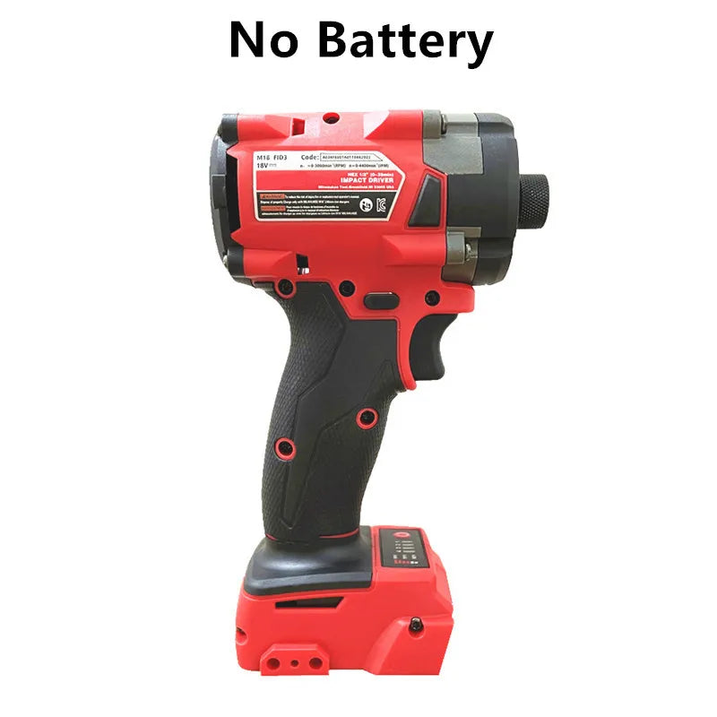 Electric Cordless Wrench Brushless Screwdriver Impact Drill Power Tools Car Truck Repair Compatible For Milwaukee 18V Battery