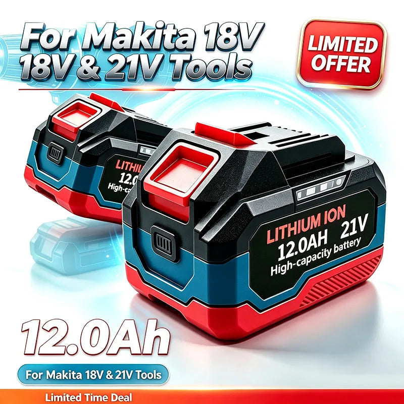 2026 New Version 21V 12.0Ah Li-ion Battery Replacement For M