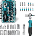 LIBRATON 26PCS 1/4 Dual-Drive Ratchet Wrench Set with Metric