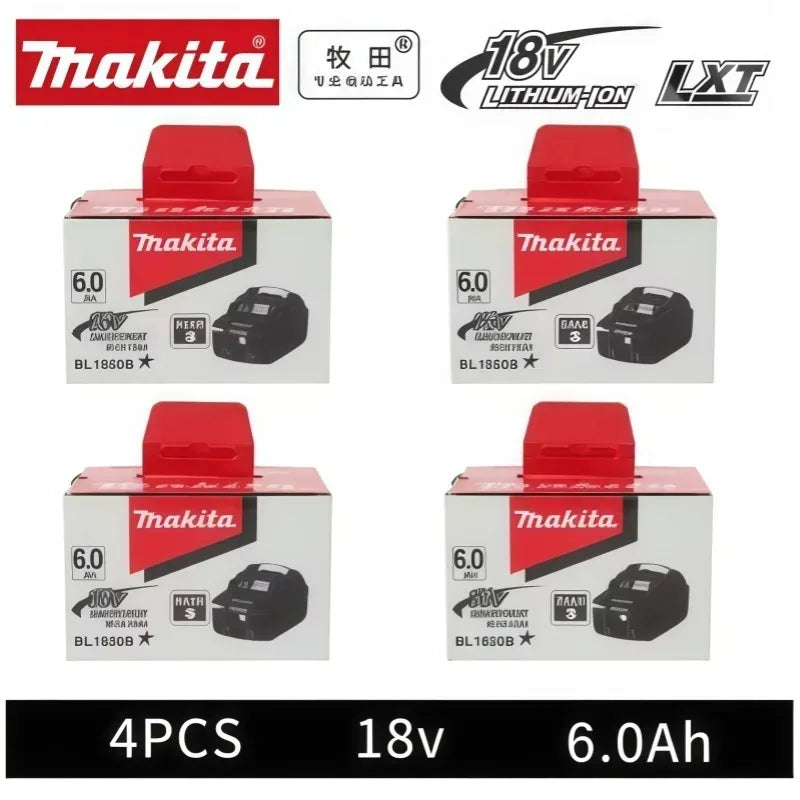 100% Original Makita Battery 6.0Ah Rechargeable Battery 18V Replacing Makita BL1830B L1840B L1850B L1860B Power Tool Battery