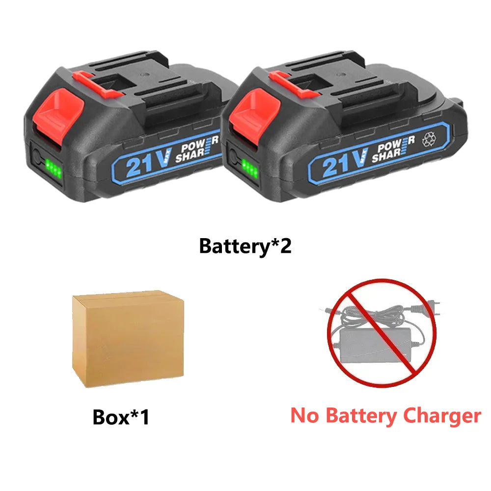 18V 21V Rechargeable Lithium Ion Battery with Capacity Indicator for Makita Cordless Drill Wrench Power Tool Replacement Battery