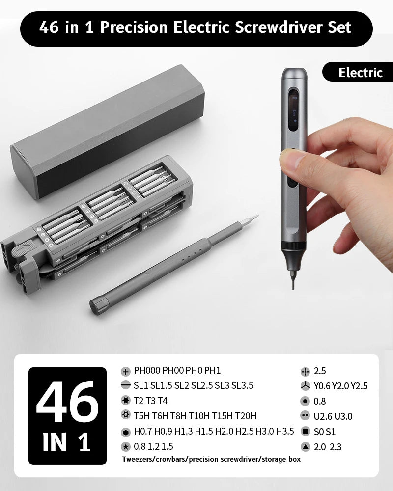 Precision Screwdriver Set 8 32 43 46 in 1 Torx Hex Phillips Magnetic Screwdriver Bit Phone Watch Laptop Mini Repair Tool Set