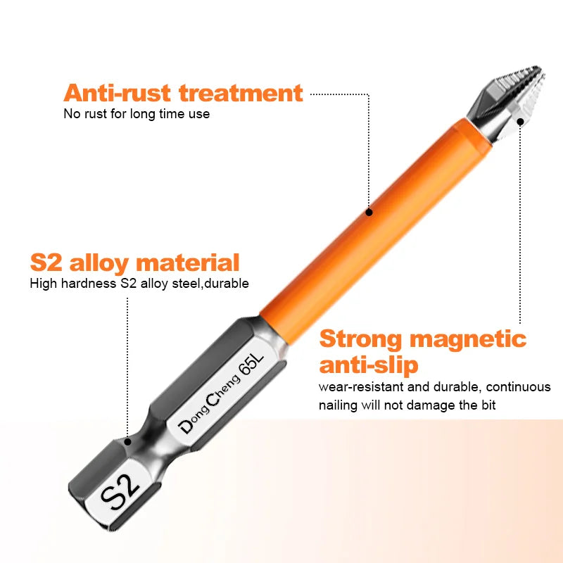 Anti Slip Bits Magnetic Screwdriver Bit Set S2 Alloy Steel I