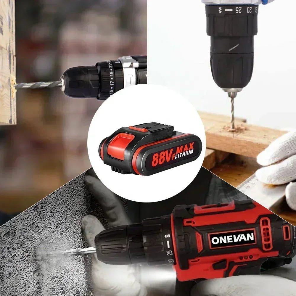 88VF Battery for Cordless Impact Drill Battery 18V 21V Power