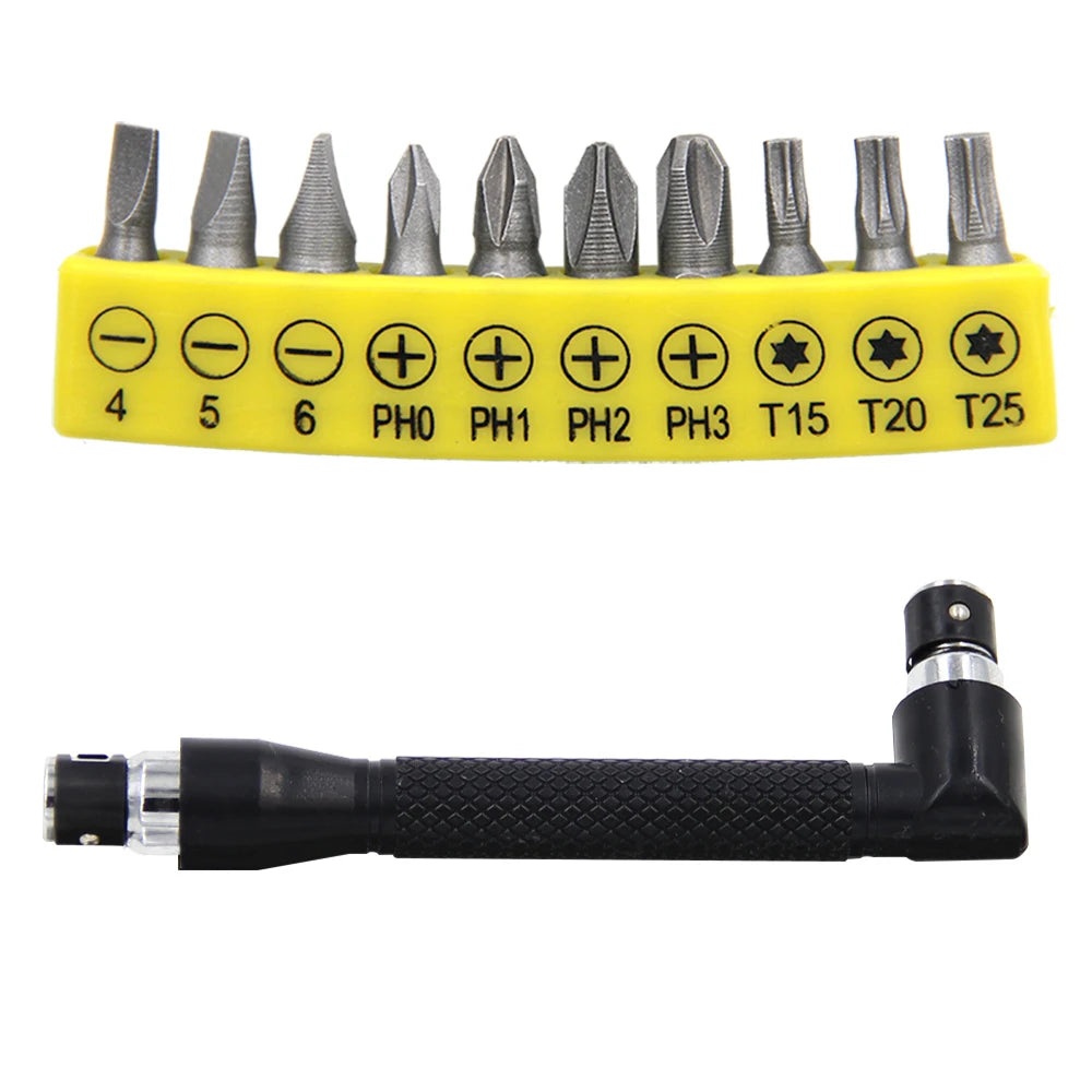L-shaped 1/4 Hexagonal Screwdriver Bit 90 Degree Double Head
