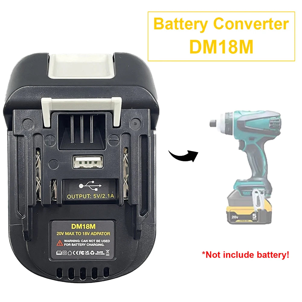 Electric Power Tool Adapter Converter Battery Adapter for De