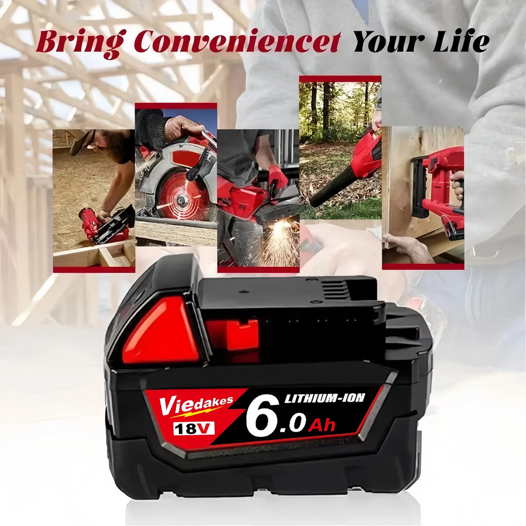 100% New for Milwaukee 18v Battery 9.0Ah High Output 18V Lit