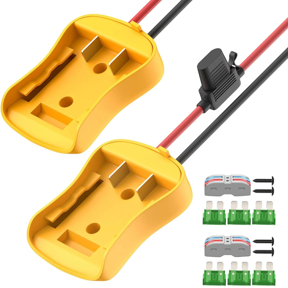 DaierTek 2PCS 20V Battery Adapter Power Wheel Battery Adapte