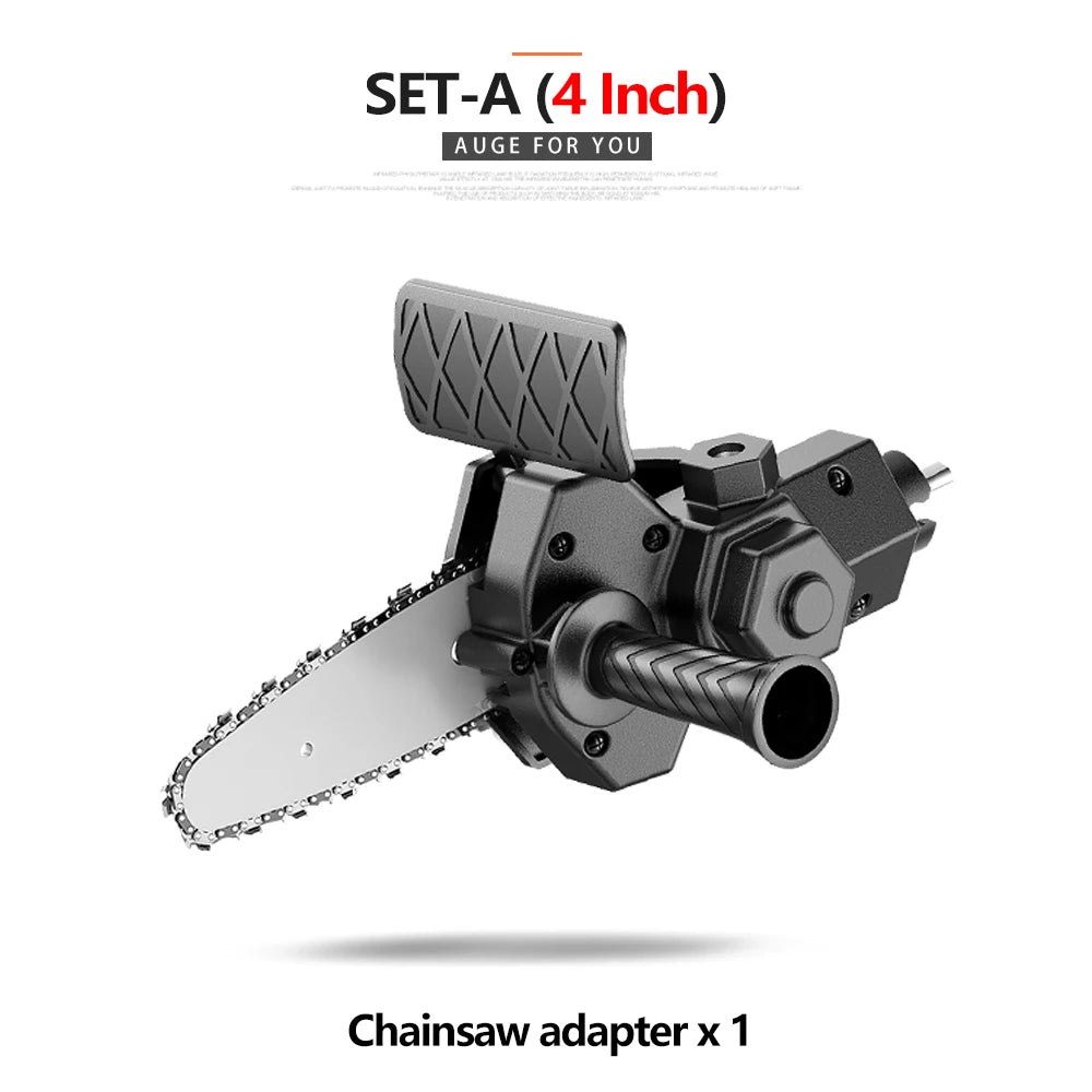4/6 Inch Electric Drill Modified To Electric Chainsaw Adapter Tool Portable Conversion Head Kits Woodworking Pruning