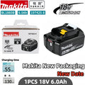 Genuine BL1860B 18V 6.0Ah Li-ion Battery for Makita 18V LXT Cordless Drill Driver Wrench Saw Power Tool with LED Indicator