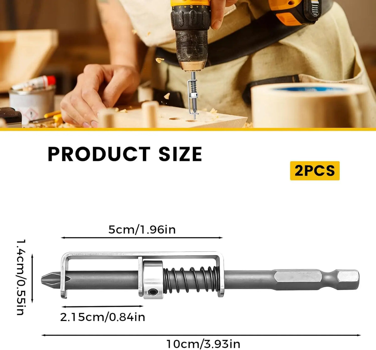Spring-Loaded Screw Holder Drill Bit Anti-Drop Screwdriver B