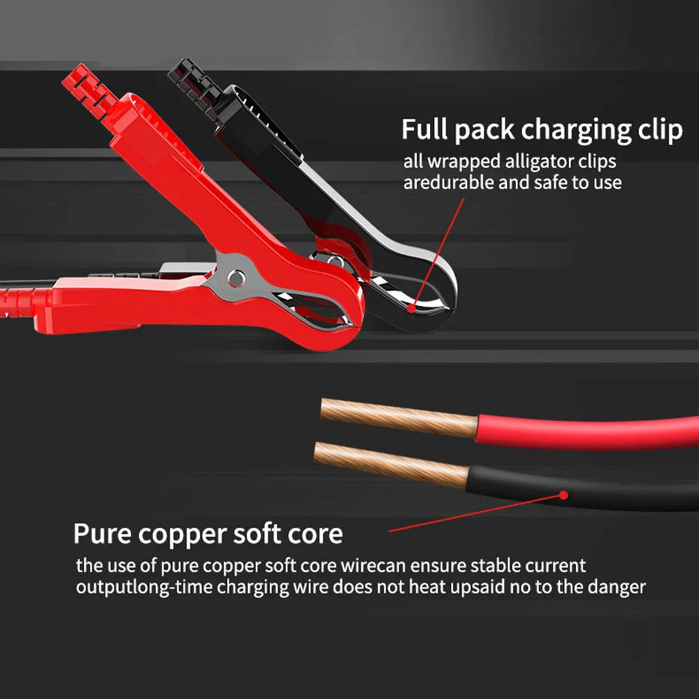 Car Battery Charger Intelligent Smart Battery Charging Fast 