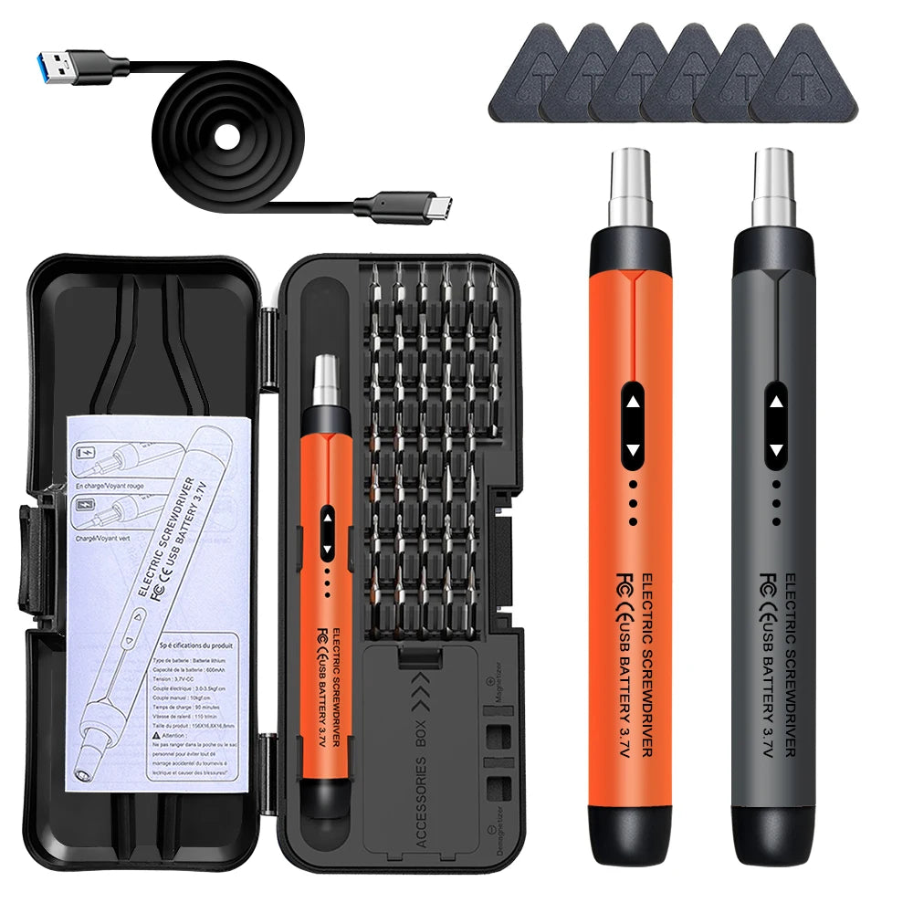 Electric Screwdriver Set Precision Power Tool Kit Rechargeab