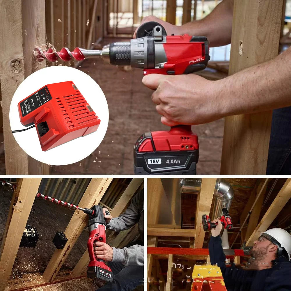 Rapid Replacement Charger for Milwaukee 14V/18V Li-Ion Batte
