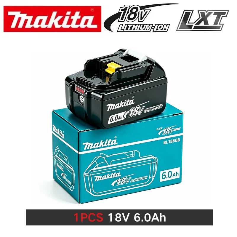 original Makita battery 18V rechargeable battery 6.0Ah replacing Makita DDF487 BL1840 BL1850 BL1860B BL1830B power tool battery