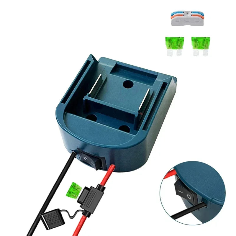 External Battery Adapter Converter for Makita 14V/18V Battery DIY Power Tool BL1830 BL1840 BL1850 BL1860 Li-ion Battery