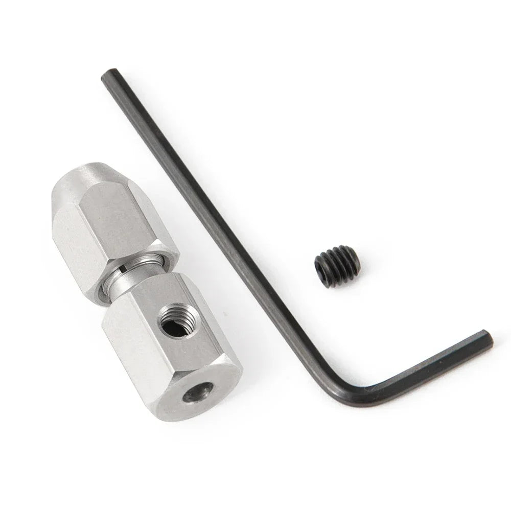 AXSPEED RC Boat Flexible Coupling Stainless Steel Flex Collet Coupler 3.17/4/5/6mm for Model Electric Boat Parts