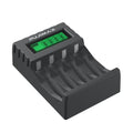 PUJIAMX AA/AAA Rechargeable Battery Charger LCD Display Port