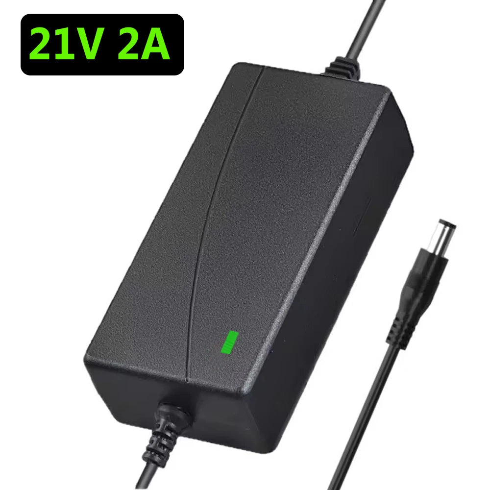 12.6V 16.8V 21V 2A Lithium-ion Battery Charger For Electric Power Tool With DC Power Adatper For Screwdriver Battery Pack