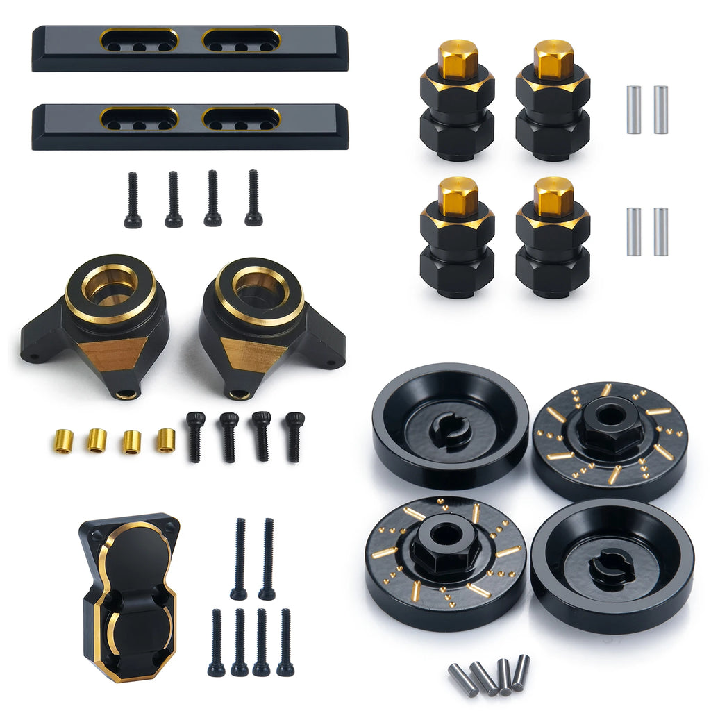 AXSPEED Axial SCX24 Upgrade Parts Brass Counterweight Wheel 