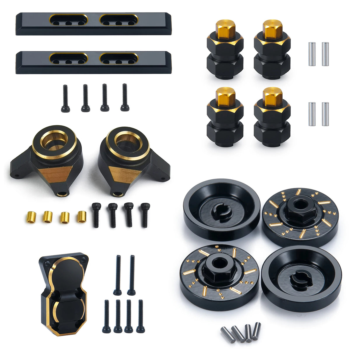 AXSPEED Axial SCX24 Upgrade Parts Brass Counterweight Wheel 