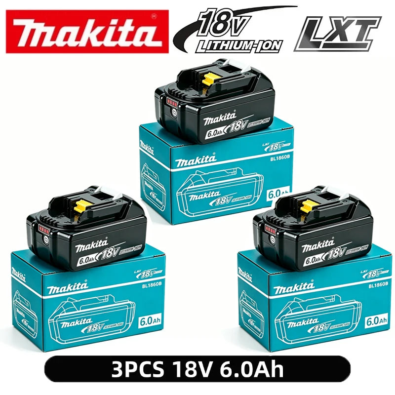 original Makita battery 18V rechargeable battery 6.0Ah replacing Makita DDF487 BL1840 BL1850 BL1860B BL1830B power tool battery