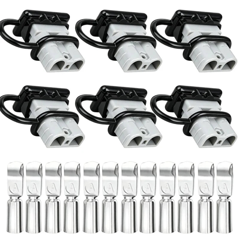 For Anderson Style Plug Connectors Adapter 50A DC for Power Tool Charger Battery Car RV Solar Panel Electronic Power Accessories