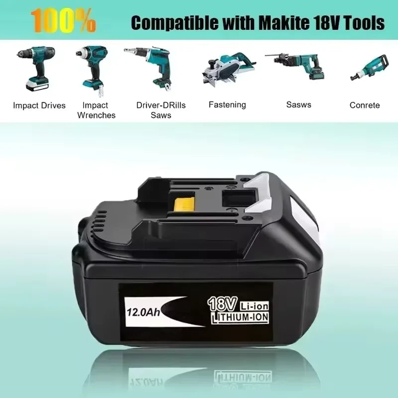 2026 NEW for Makita 18V 6/12Ah Rechargeable Power Tools Batt