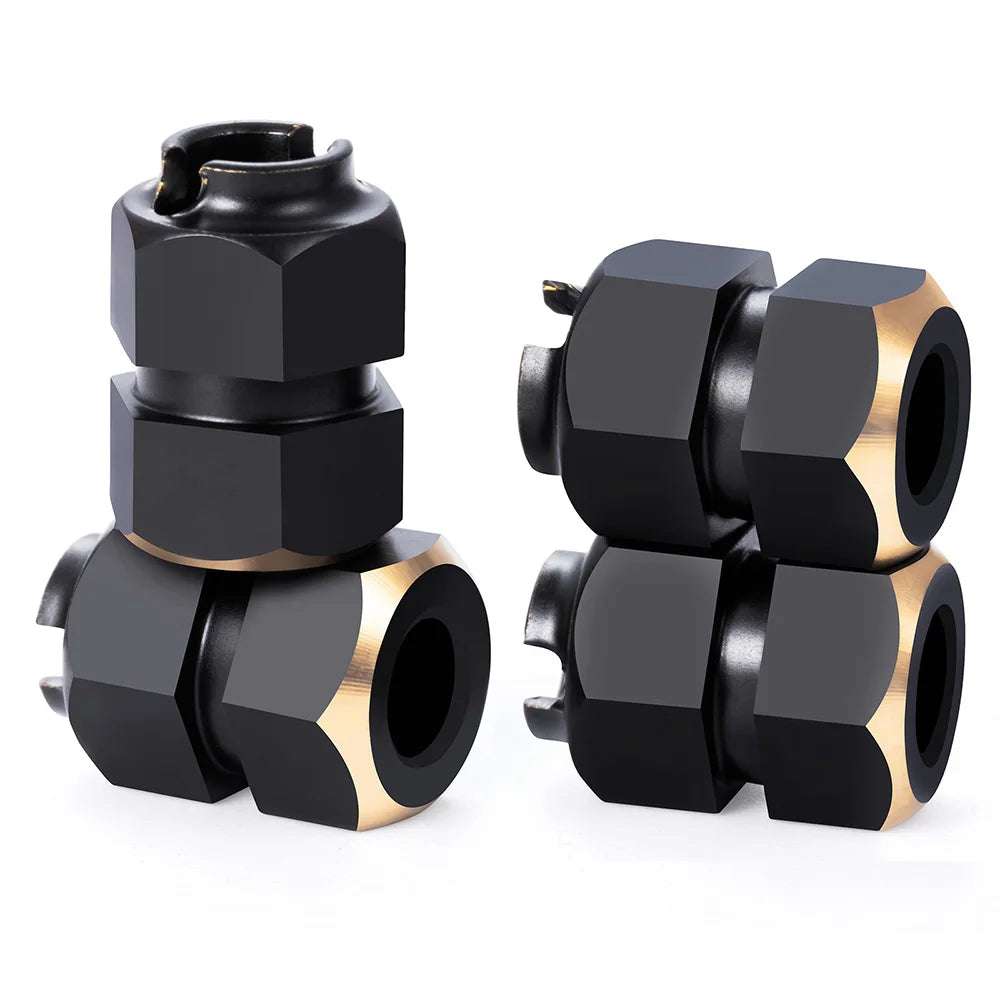 YEAHRUN 7MM Brass Wheel Hex Hub Extender Adapters for TRX4M 