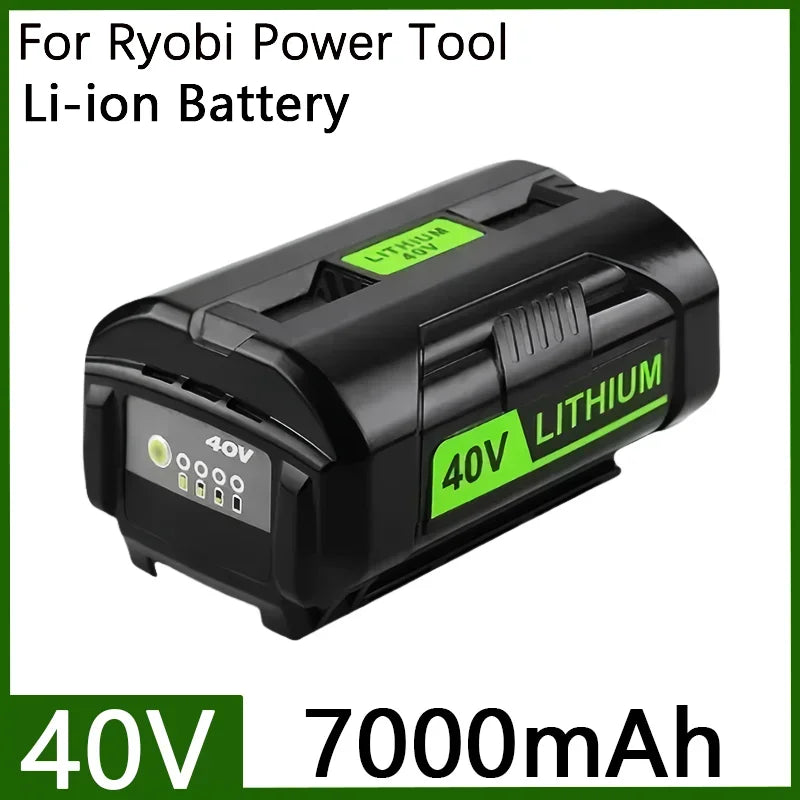 For Ryobi 7Ah 40V Li-ion Rechargeable Battery For Ryobi RY40