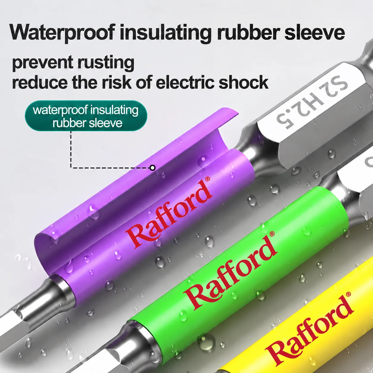 Rafford Rainbow Hex Head Allen Wrench Screwdriver Bit Set S2