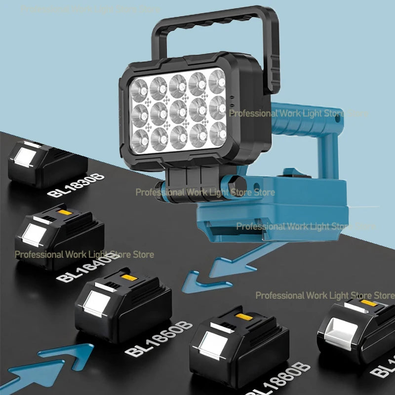 LED Work Light For Makita 18V Battery Cordless Camping Light