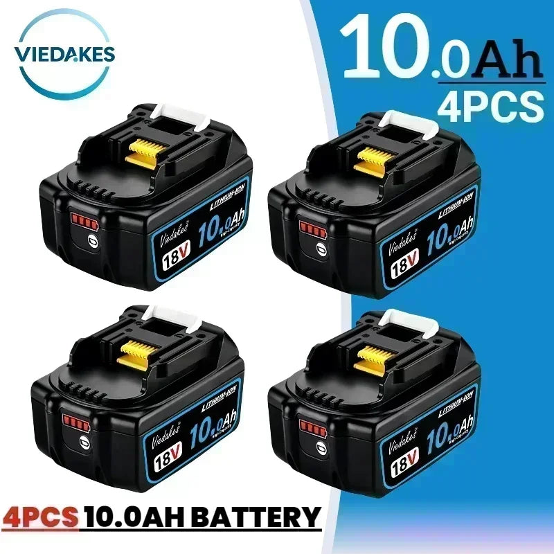 New 18V 8Ah/10Ah/12Ah Power Tool Battery for Makita 18V Battery DGA404 DTW700 DHR202 DJV182 DDF487 DTD172 DHP489 LIthium batter