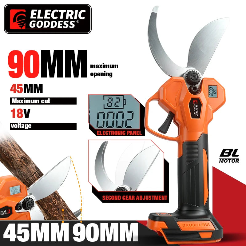 Brushless Electric Scissor Garden Trimmer 45mm Cutting Diame