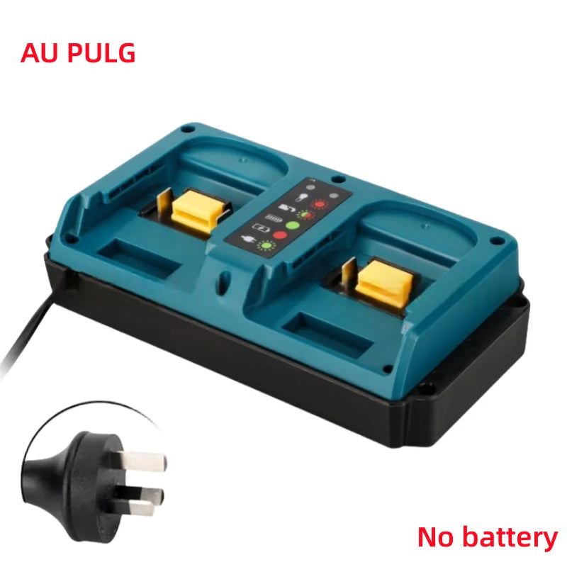 Power Tools Parts For Makita 18V Lithium Battery Case BL1815 BL1820 BL1830 BL1850 Dual Ports Fast Charger DC18RC DC18RD DC18RF